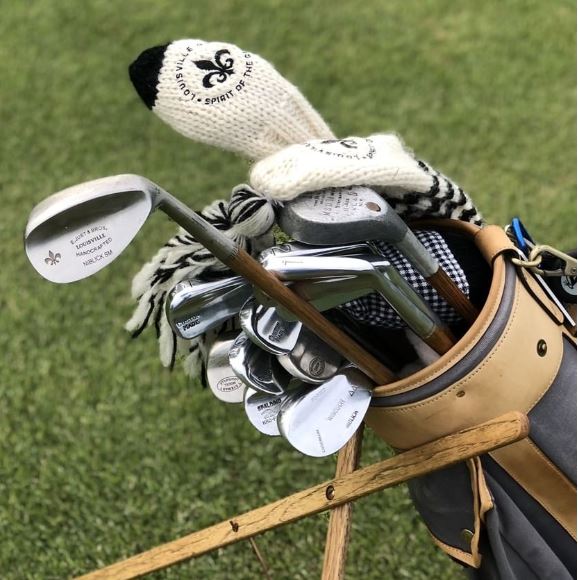 Modern Persimmon and Hickory Golf Clubs - Bags