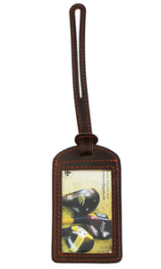 Genuine Leather Identification Tag - Chestnut | Louisville Golf