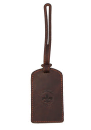 Genuine Leather Identification Tag - Chestnut | Louisville Golf